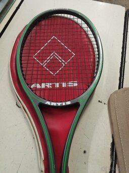 Retro tenisová raketa,Artis, fotbalové chrániče - 5