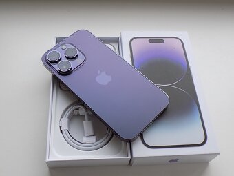 APPLE iPhone 14 Pro 256GB Deep Purple - ZÁRUKA -100% BATERIE - 5