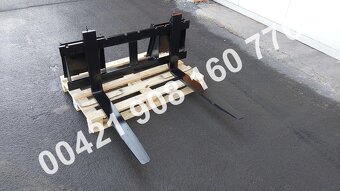Paletovací vidle EURO, smykáč, bobek CAT, JCB, Bobcat, GEHL - 5