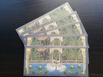 Svatební obálky – luxusní design s labutěmi, zlaté detaily - 5