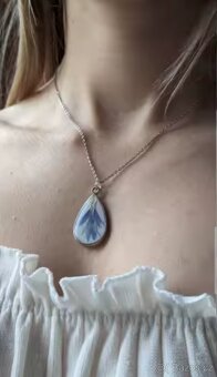 Nový dámský stříbrný náhrdelník 925 délka 45 cm s očky tenký - 5