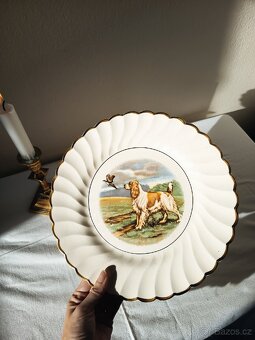 Starožitný anglický lovecký talíř Myott - 5