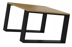 Konferenční stolek 67x67 cm (Artisan dub/černá) - 5