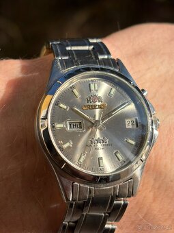 Hodinky Orient strybrny ciselnik - 5