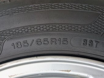 4x alu disky 6½Jx15 H2 ET35 + zimní pneu – Škoda, VW, Seat - 5