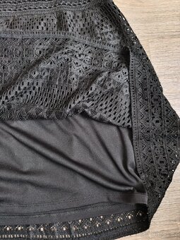 Černá krajková sukně Camaïeu - 42 - 5