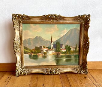 Starý obraz z roku 1962, olejomalba - 5