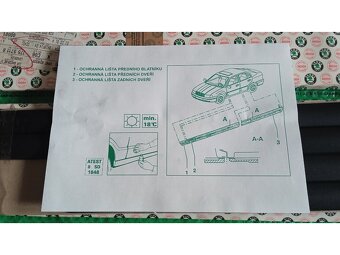 boční ochranné a ozdobné lišty Škoda Octavia I (1U) KDA07201 - 5