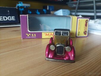Matchbox yesteryear Y11 LAGONDA EXTRA RARE STRAWBERY - 5