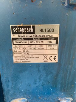 SCHEPPACH Compact 15 T - vertikální štípač na dřevo 15t - 5