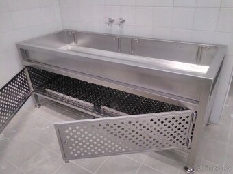 Nerezový multifunkční stůl vana dřez 2x1m - 5