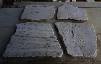 Travertinové masivní šlapáky - 5