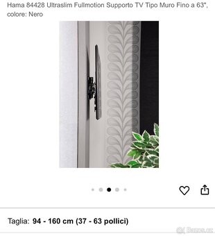 Držák televize 37 - 63 palců, výklopný. - 5