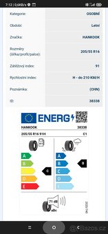 Letní gumy s elektronama 205/55 R16 - 5