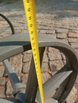 Litinová kola i s osou podvozek stabilní motor dekorace - 5