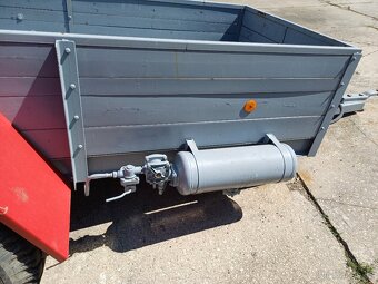Predám jednoosí príves-vlečku za traktor na 9t náprave. Nové - 5
