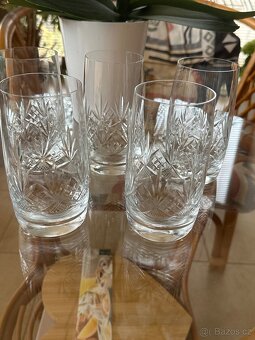 Sada křišťálových sklenic s brusem, objem  0,35 dcl - 5