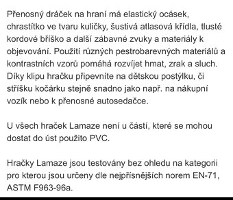 Hračka na kočár dráček zn. Lamaze - 5