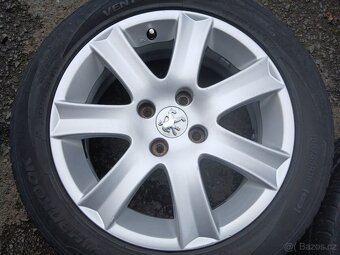 Prodám sadu Orig ALU kol Peugeot 195/55R16 letní - 5