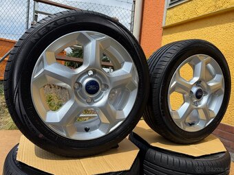Alu kola 4x108 r15 Ford Fiesta + zánovní pneu 195/50/15 - 5