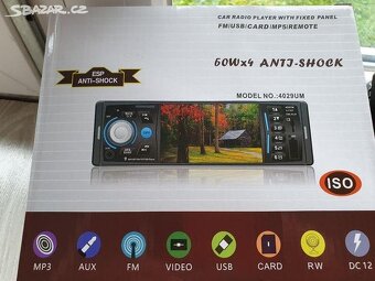 Autorádiový systém Pervoi Universal 1DIN (USB) CTC-4066+ Pře - 5
