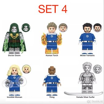 Figúrky Superhrdinovia (8ks) typ lego 2 - nové - 5