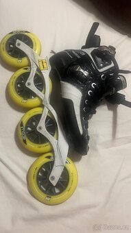 Prodám in line brusle Powerslide C8 skate 110 kolecka temer - 5