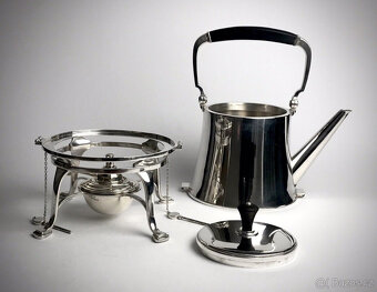 Elegantní masivní stříbrný čajovník Tiffany & Co samovar 200 - 5