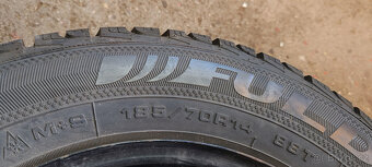2 zimní pneumatiky FULDA 185/70R14 88T 8,00mm - 5
