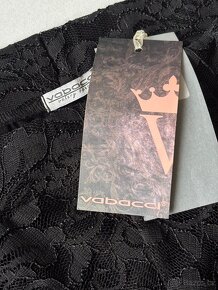Černá krajková částečně podšitá sukně Vabacci - 5