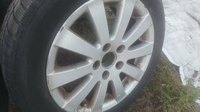 4x ALU R16 5x112 pneu 205/55/16 + rezerva 215/55/16 - 5