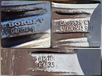 Alu disk Borbet 6,5Jx15H2 Et35 5x100 (disk 2) - 5