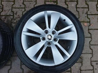 Pěkná letní alu sada Zenith 18" Škoda Superb 235/45 R18 - 5