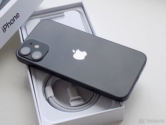 APPLE iPhone 12 mini 64GB Black - ZÁRUKA - 100% BATERIE - 5