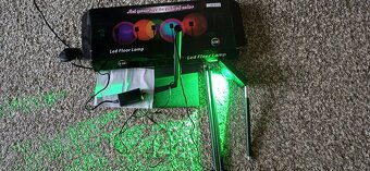 Led stojací lampa, svetlo zelený, oranžový, červený - 5