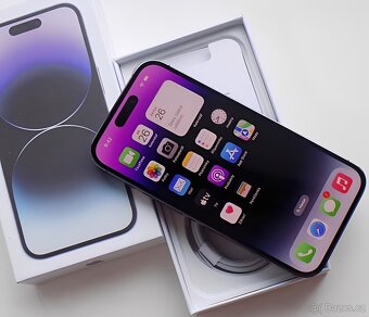 iPhone 14 Pro Deep Purple BATERIE 100% TOP - 5