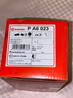 Sada brzdových destiček BREMBO PRIME P A6 023 - 5
