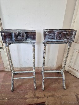 2 x Němý sluha ve stylu provence,cena za 2 ks. - 5