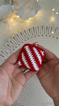 Háčkované vánoční ozdoby – sada dekorací - - 5