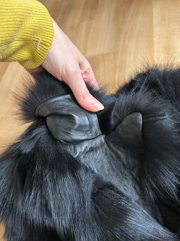 Kožená vesta s pravou kožešinou - 5