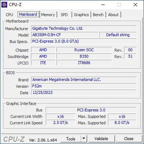 GIGABYTE AB350M-D3H + RYZEN 5 1600AF + 16GB RAM DDR4 2400 - 5