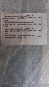 Prodám nové PVC parapety hloubky 120 mm bílé. - 5