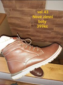 Nové zimní boty vel.43 - 5