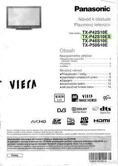 Plazmová TV Panasonic Viera 42" + stolek zdarma - 5