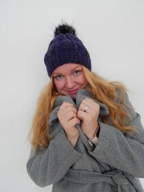 Dámská háčkovaná čepice č. 1 a 2+ 2 čepice PÁNSKÉ - 5