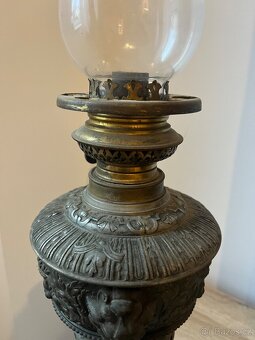 Starožitná petrolejová lampa - 5