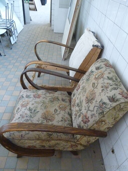 Halabala křesla k renovaci 4 ks - 5