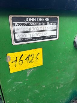 John deere 430 zahradní traktor - 5
