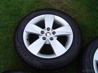 4XLETNÍ HLINÍKOVÁ KOLA ŠKODA FABIA III,IV ,RAPID 185/60 R15 - 5