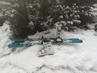 lyže 150 + lyžáky 39 - 5